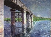 Gustave Caillebotte, The Seine and the Railroad Bridge at Argenteuil